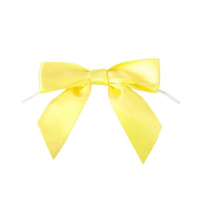 Bows Pre-tied 8,9 cm Yellow