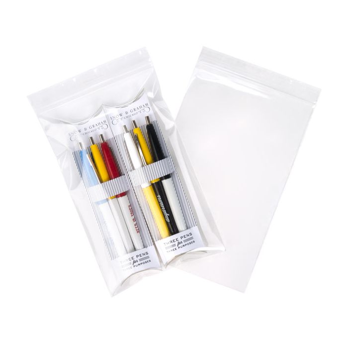 Grip Seal Bags 12.5x20.5cm Crystal Clear PP 75 micron
