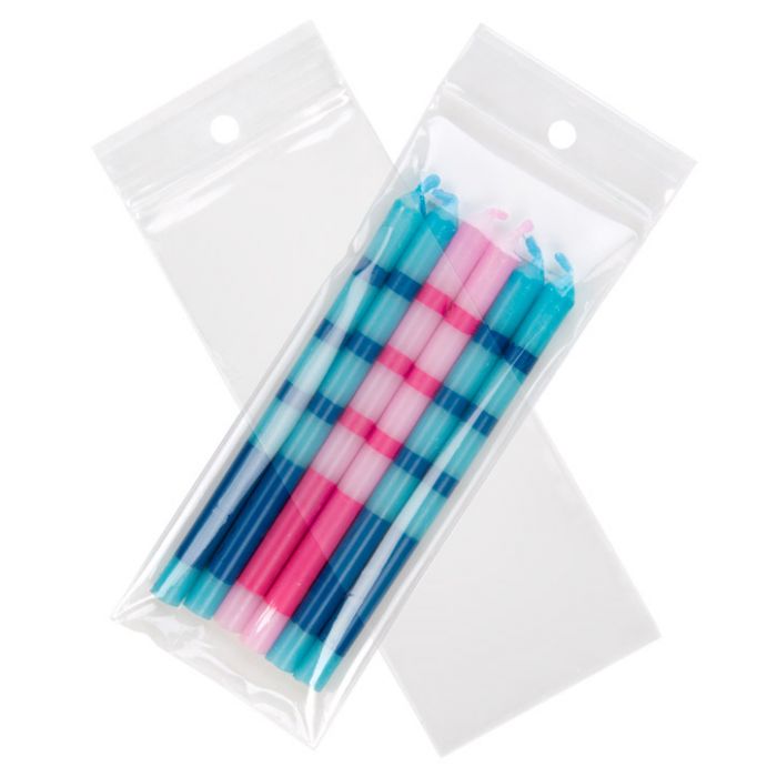 Grip Seal Bags with Hang hole 5x12.5cm Crystal Clear PP 50 micron