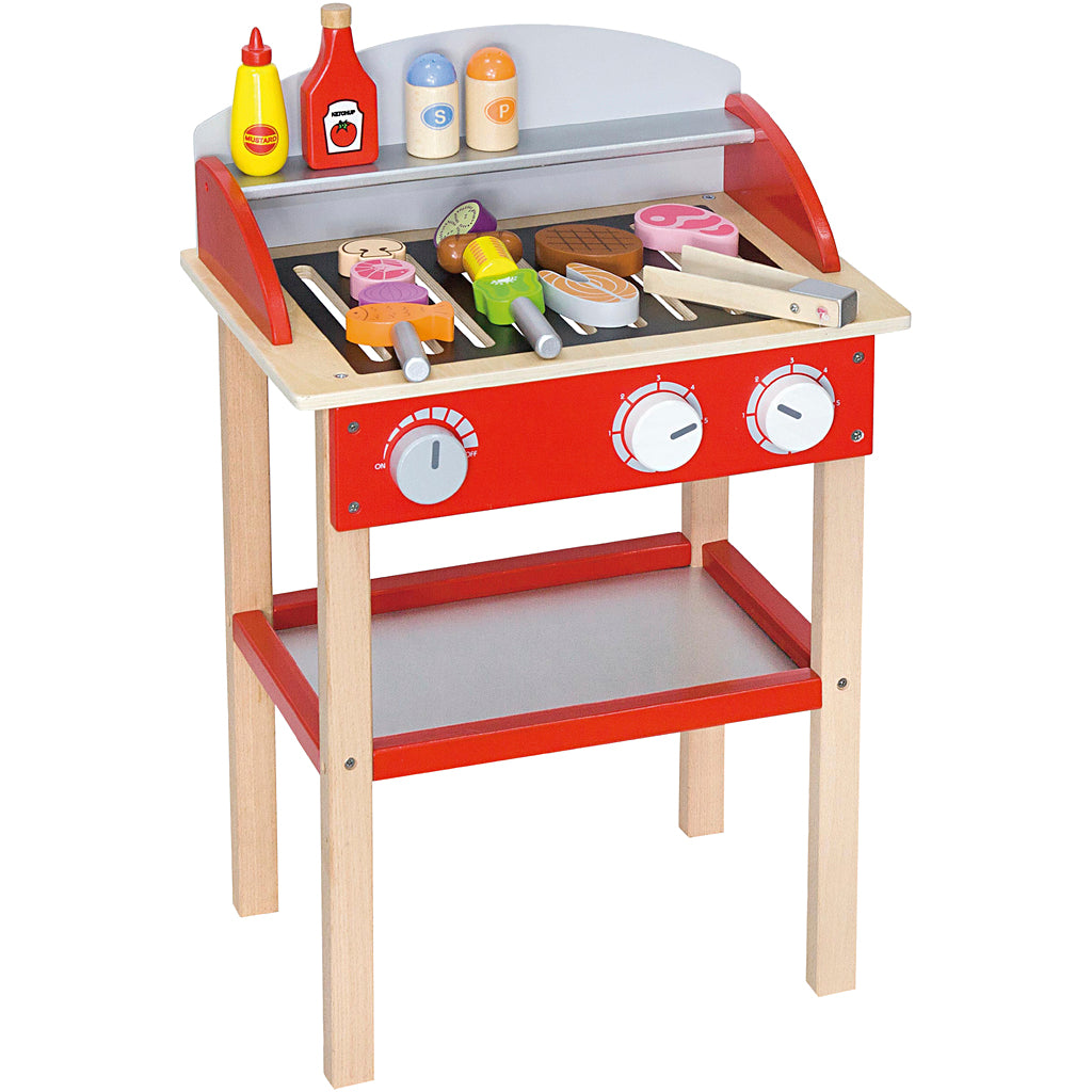 VIGA wooden barbecue, size 39x60x26 cm