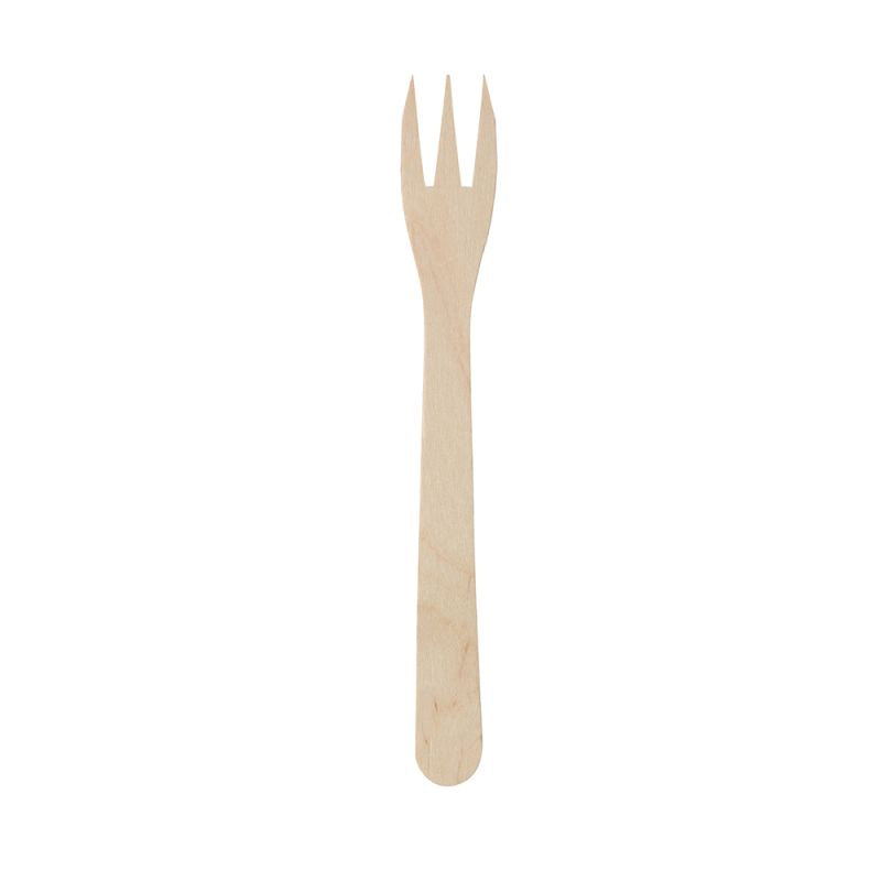 French Fries Forks Wood XL 17.5 cm Trident (10000 pieces)