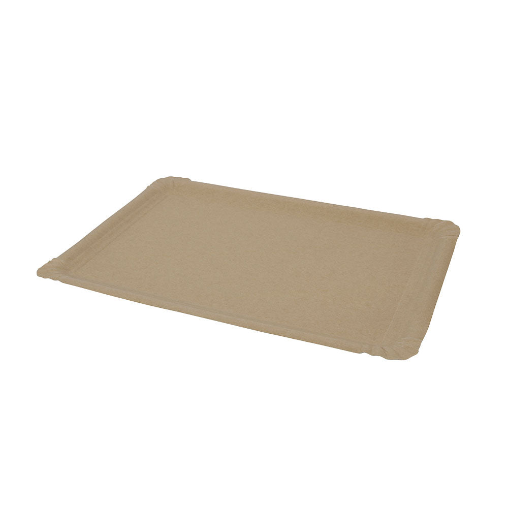 Rectangular Plate Paper 18.5x27 cm Brown, (500 pieces)