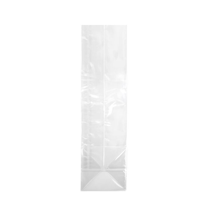 Block Bottom Bags Clear 8 x 5 x 25cm