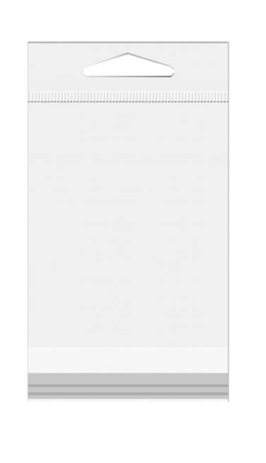 Headerbags 12.1x21cm Reclosable and Crystal Clear