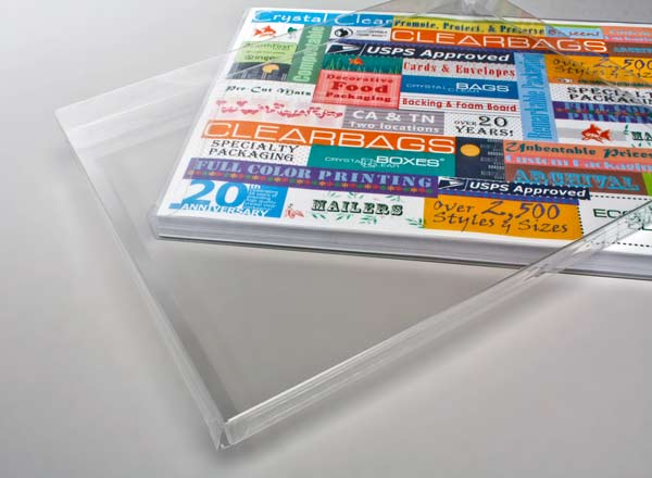 Plastic Gift Boxes 21.9x1.6x28.3cm Crystal Clear