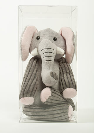 Plastic Gift Boxes 15.2x15.2x30.5cm Crystal Clear with Autolock Bottom