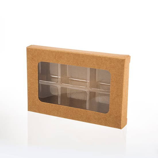 Kraft Artisan Candy Box Sets for 6 pcs 70x14x105mm