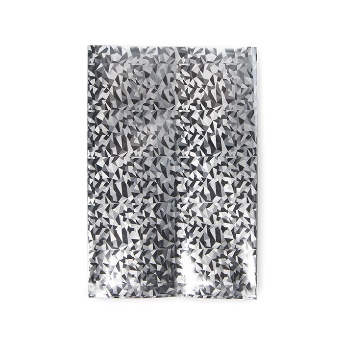 Flat Heat Seal Bags Holographic Ice 10,2x15,2 cm