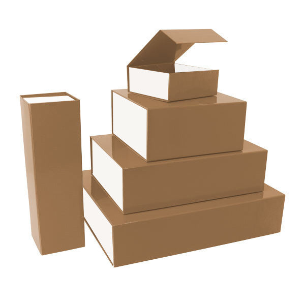Magnet boxes 35x25x10cm Brown/white (25 pcs)