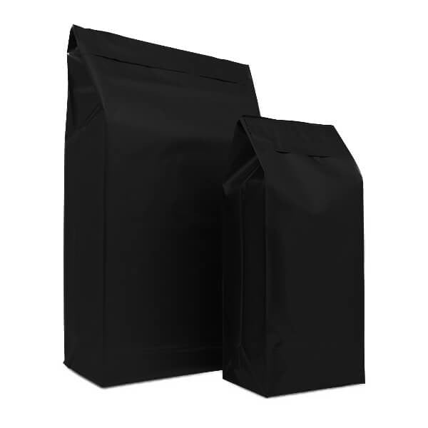 Plastic Mailing Bags 38+14x67 cm Black (125 pcs)