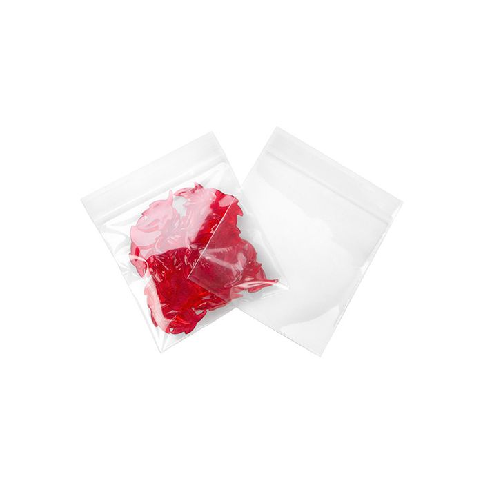 Grip Seal Bags 10x10cm Crystal Clear PP 75 micron
