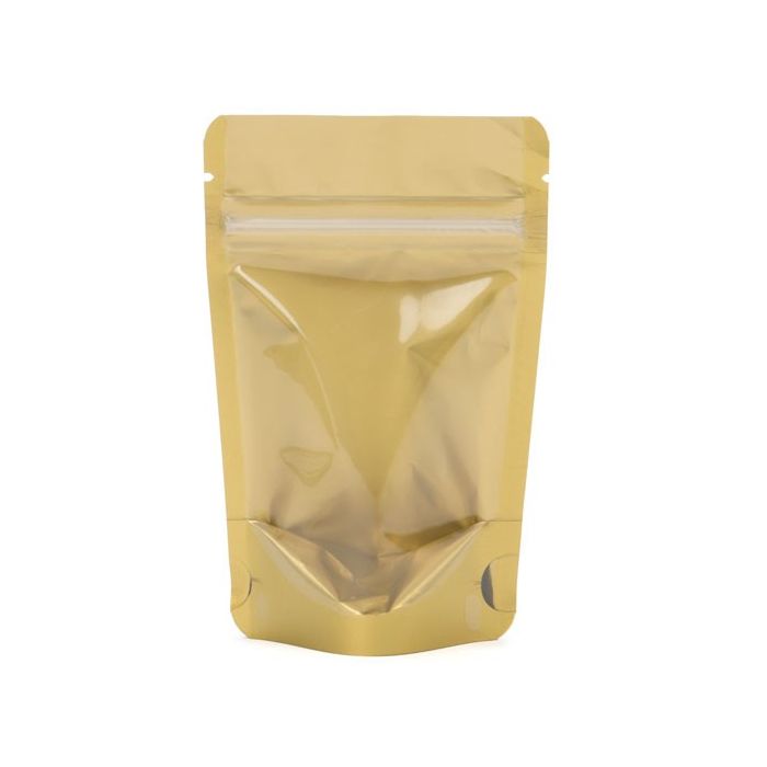 Stand Up Pouches Transparent/Gold 12x7.5x18.5cm | 114 grams