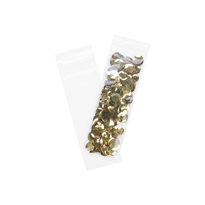 Grip Seal Bags 5x15cm Crystal Clear PP 50 micron