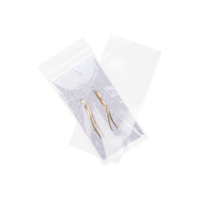 Grip Seal Bags with Vent-hole 7.5x15cm Crystal Clear PP 50 micron