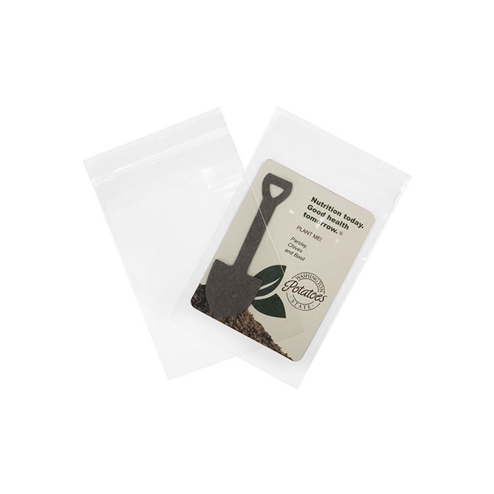 Grip Seal Bags 9x12.5cm Crystal Clear PP 50 micron