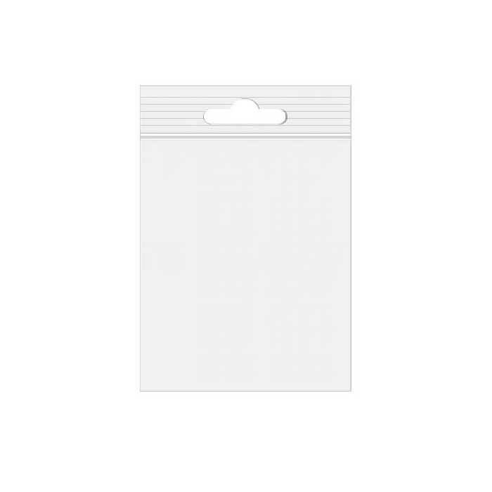 Grip Seal Bags with Euroslot 12.5x18 Crystal Clear PP 50 micron