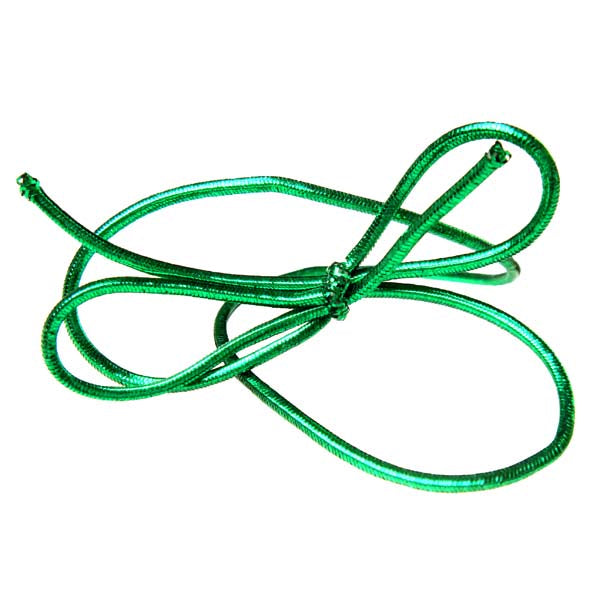 Resårband Metallisk Grön 25,5cm (50 st) [10MGR]