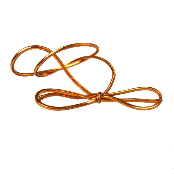 Resårband Metallisk Koppar 25,5cm (50 st) [10MC]