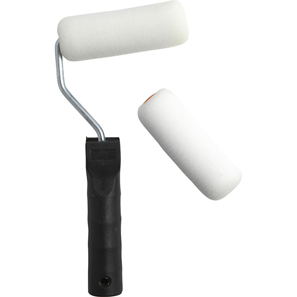 Målarrullar med handtag, B: 10 cm, 1 set [HOB-10475]