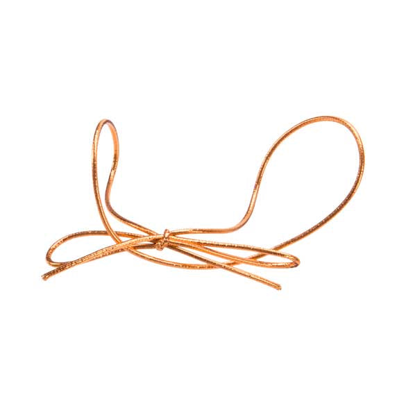 Resårband Metallisk Koppar 25,5cm (50 st) [10MC]