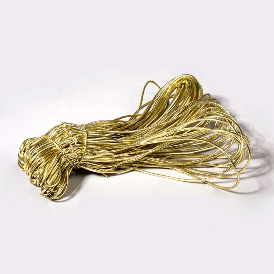 Resårband Metallisk Guld 35,5cm (50 st) [14MG]