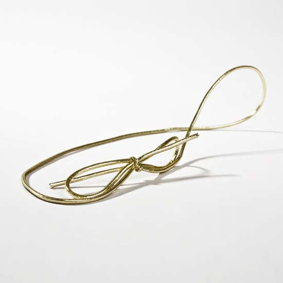 Resårband Metallisk Guld 35,5cm (50 st) [14MG]