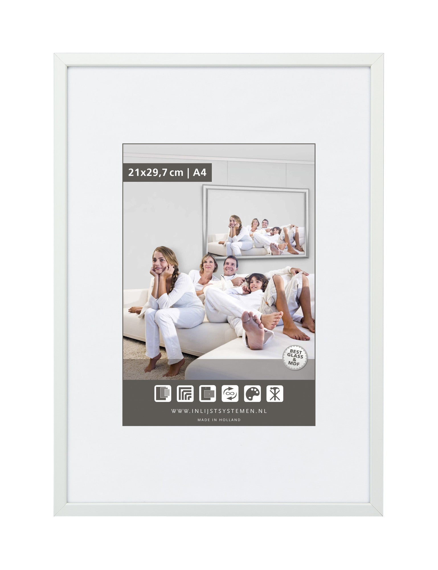Photo Frame 13x18cm M125 Mat Silver (1 pc)
