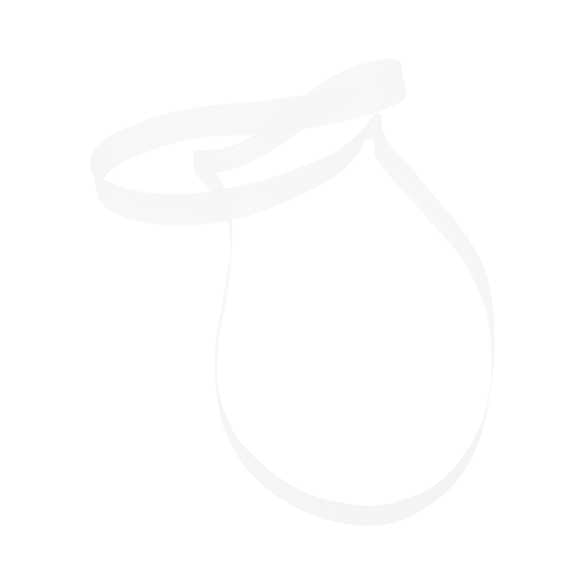 Resårband Vinyl Sträckas Transparent 35,6cm (50 st) [14CVL]