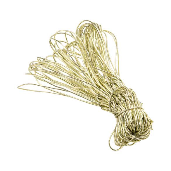 Resårband Metallisk Guld 35,5cm (50 st) [14MG]