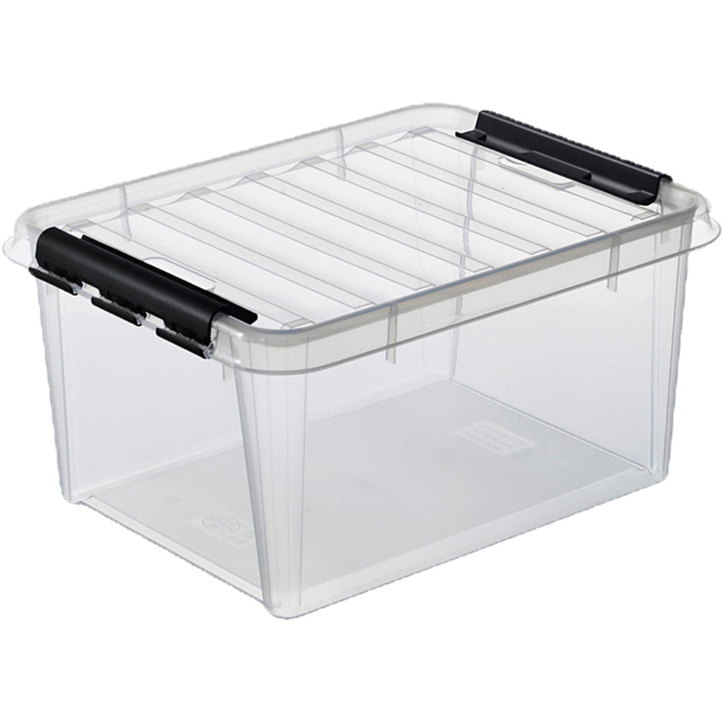 Storage box with lid, size 50x39x26 cm, 32 L