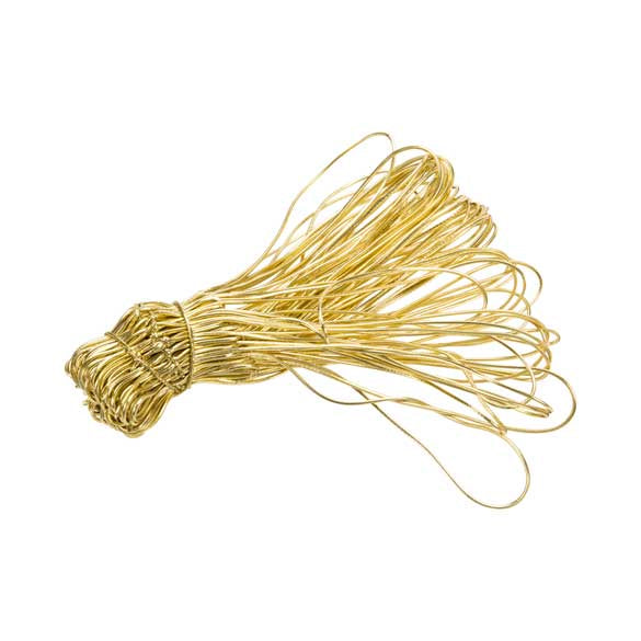 Resårband Metallisk Guld 40,5cm (50 st) [16MG]