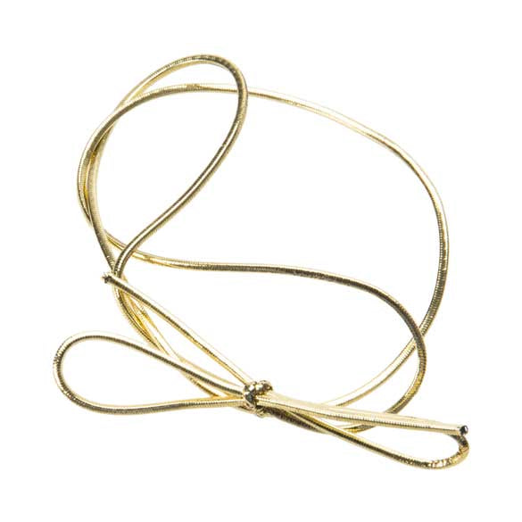 Resårband Metallisk Guld 40,5cm (50 st) [16MG]