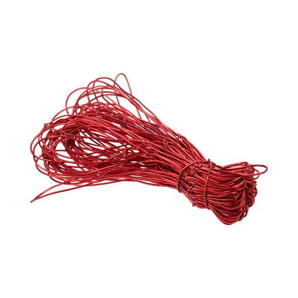 Resårband Metallisk Röd 40,5cm (50 st) [16MR]