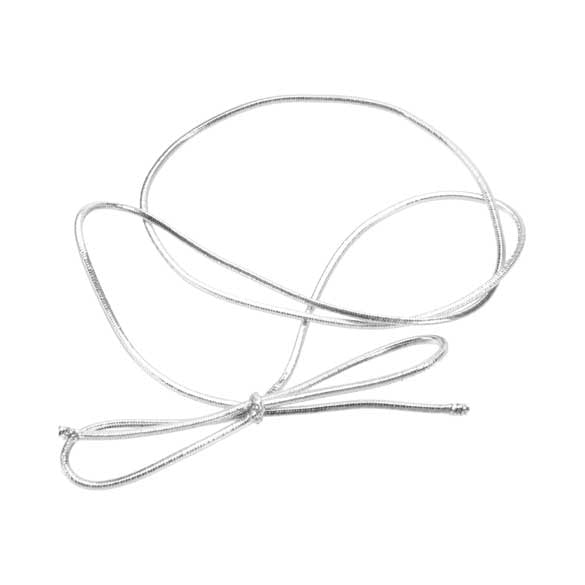 Resårband Metallisk Silver 40,5cm (50 st) [16MS]