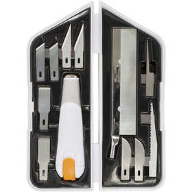 Fiskars Kniv, mejsel och sågset, L: 15 cm, B: 3 cm, 1 set [HOB-1024385]