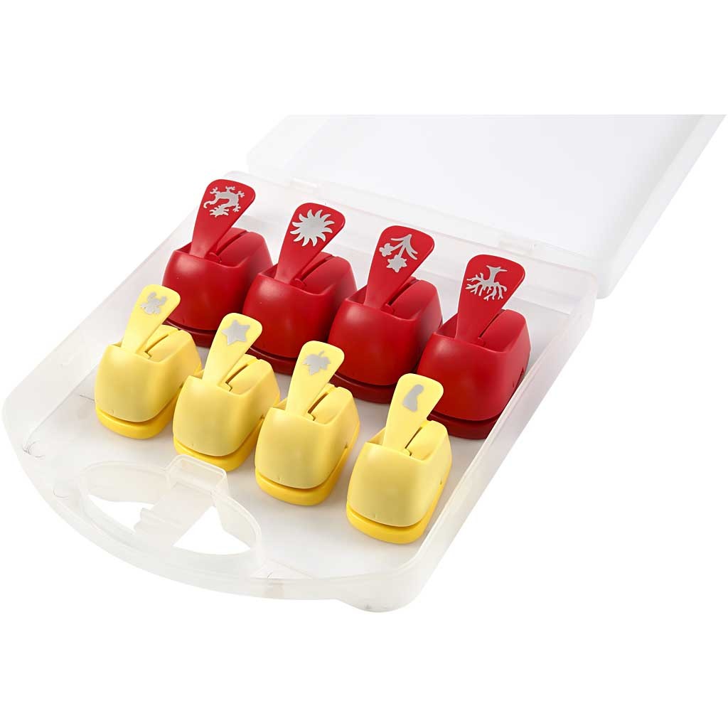 Pappersstansar, Vardags motiv, stl. 15+23 mm, 2x4 st./ 1 förp. [HOB-11269]