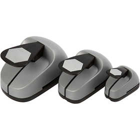 Lager-på-lager stansar, Sexkantig, stl. 25+49+75 mm, 3 st./ 1 förp. [HOB-11271]