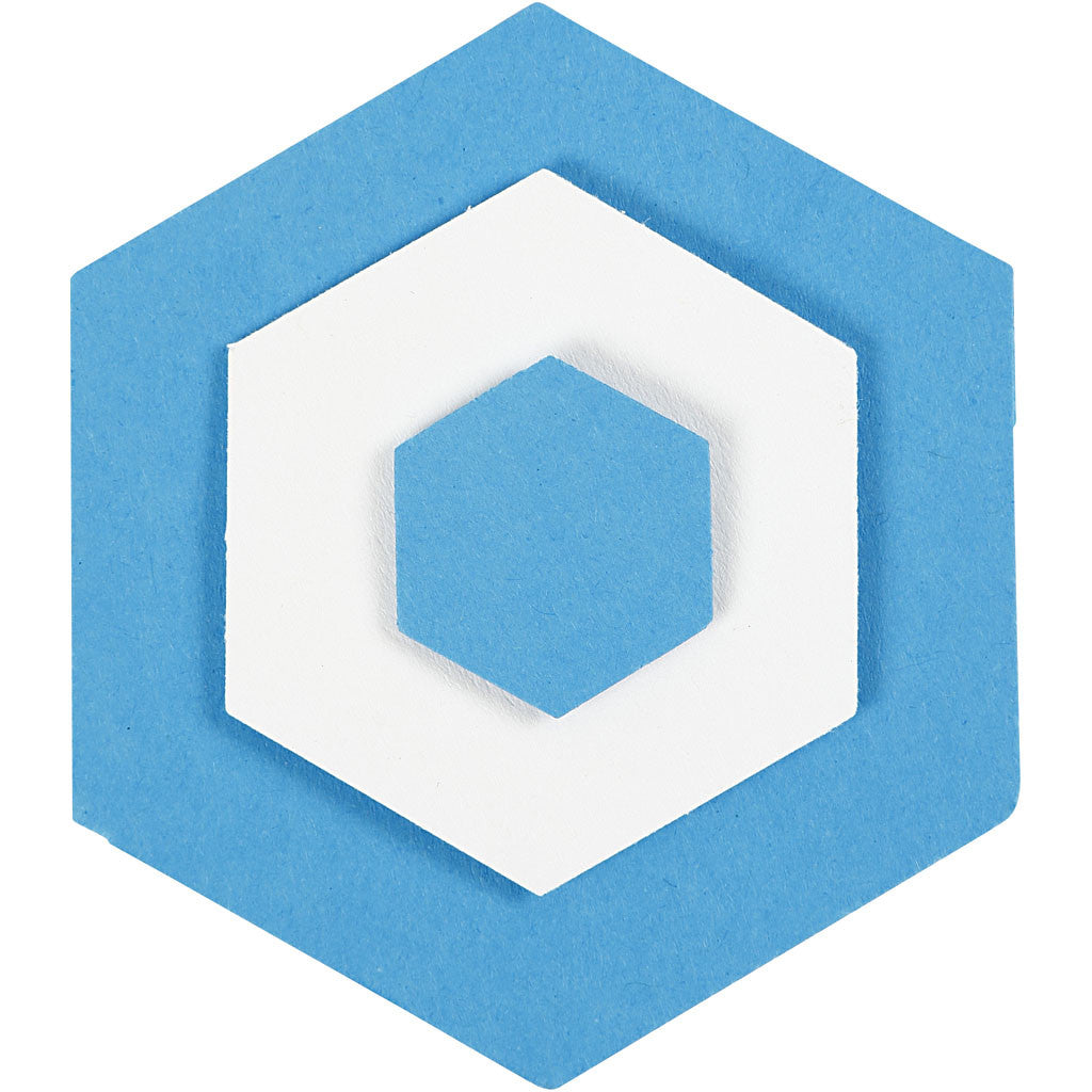 Lager-på-lager stansar, Sexkantig, stl. 25+49+75 mm, 3 st./ 1 förp. [HOB-11271]