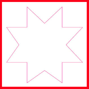 Lager-på-lager stansar, grafisk stjärna, stl. 25+50+75 mm, 3 st./ 1 förp. [HOB-112781]