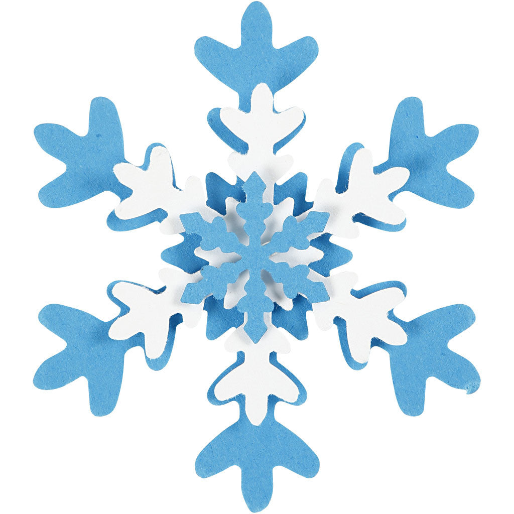 Lager-på-lager stansar, Snöflinga, stl. 25+49+75 mm, 3 st./ 1 förp. [HOB-112960]