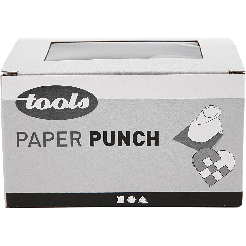 Pappersstans, Flätat hjärta, stl. 46x67 mm, 1 st. [HOB-11303]