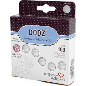 Dodz Adhesive Dots, Dia. 12 mm, tjocklek 2 mm, 100 st./ 1 förp. [HOB-11568]