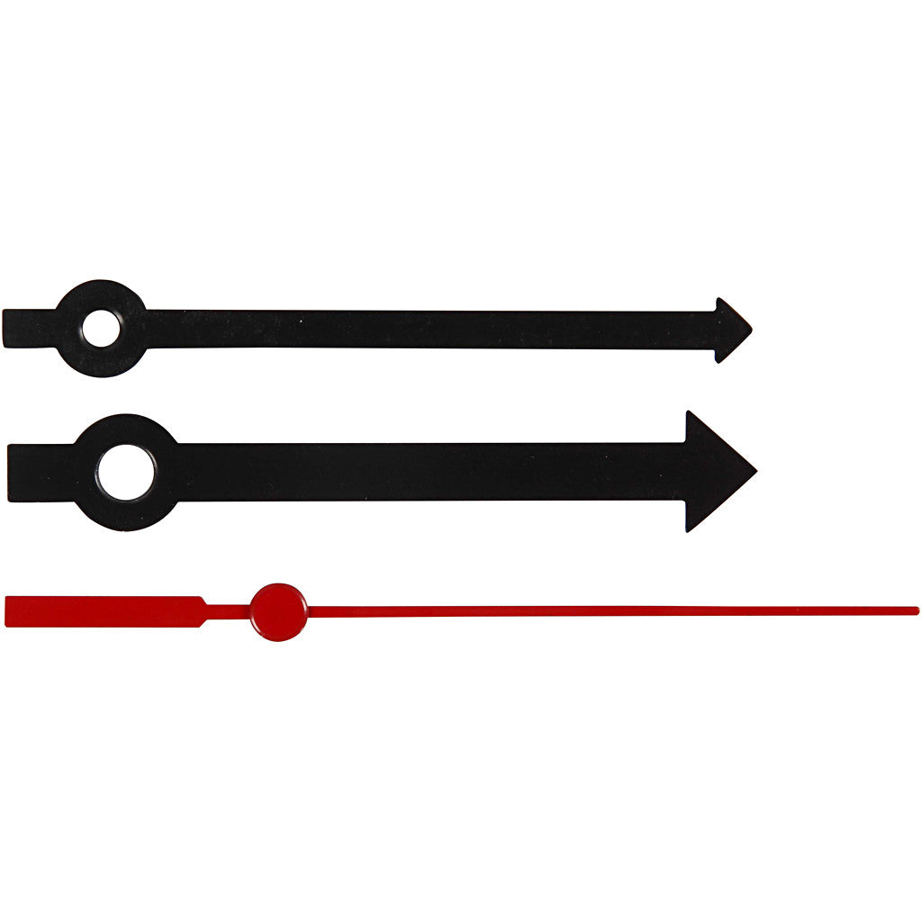 Urvisare, Hålstl. 4+6 mm, svart, 1 set [HOB-13007]