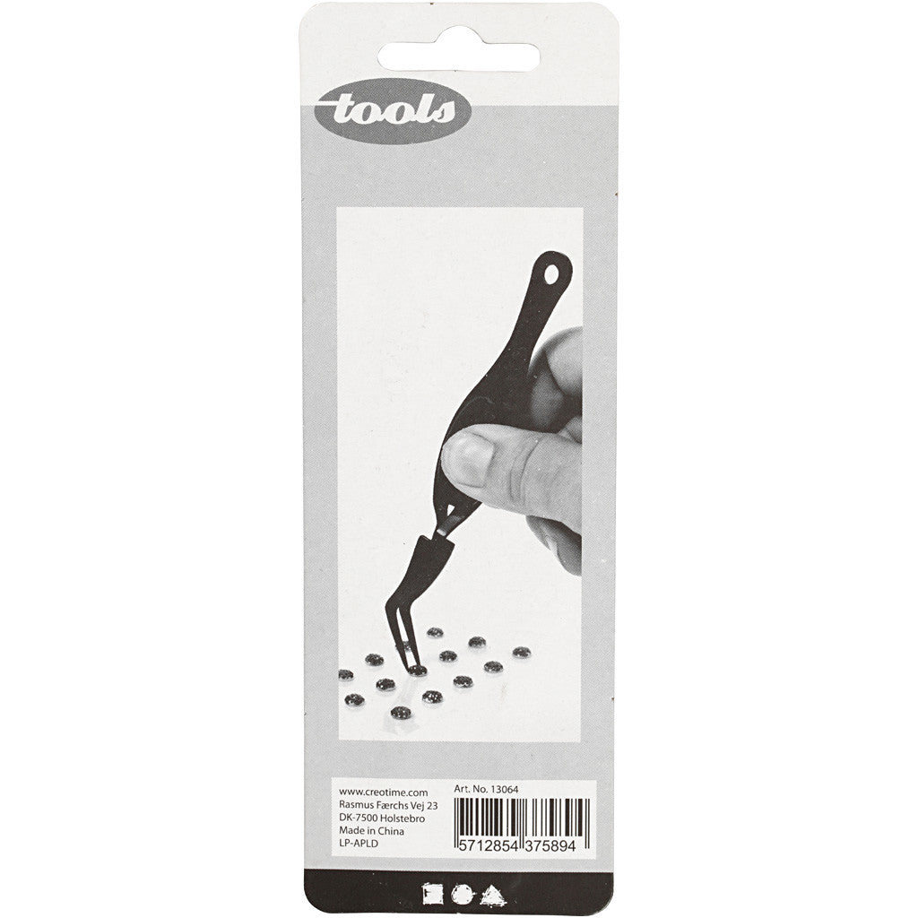 Pincett med fjäder, L: 12,5 cm, 1 st. [HOB-13064]