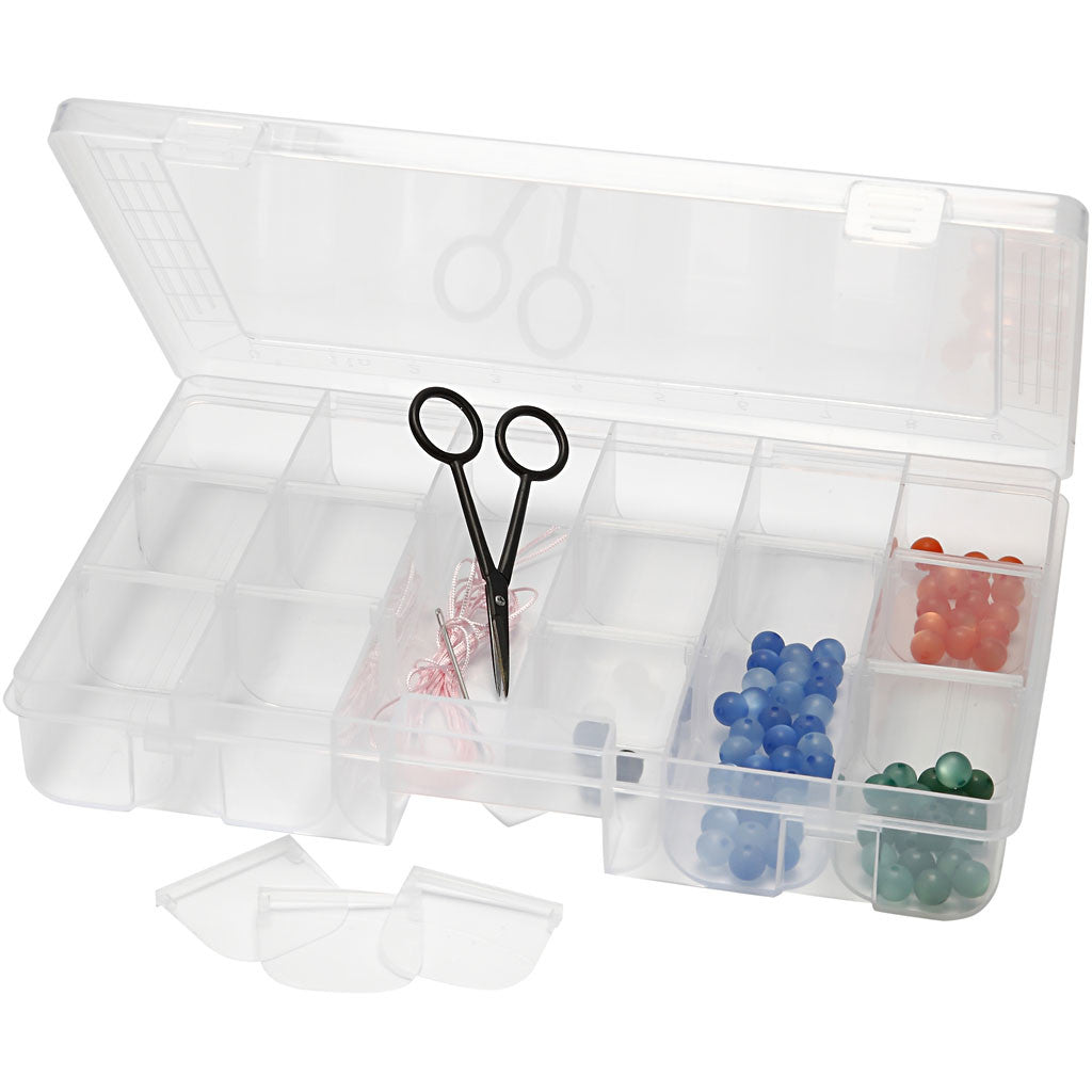 Förvaringsbox, stl. 27x19 cm, Hålstl. 5x4,5 cm, 1 st. [HOB-13162]