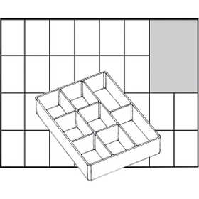 Raaco lådinsats, nr. A78 Low, H: 24 mm, stl. 109x79 mm, 1 st. [HOB-13352]