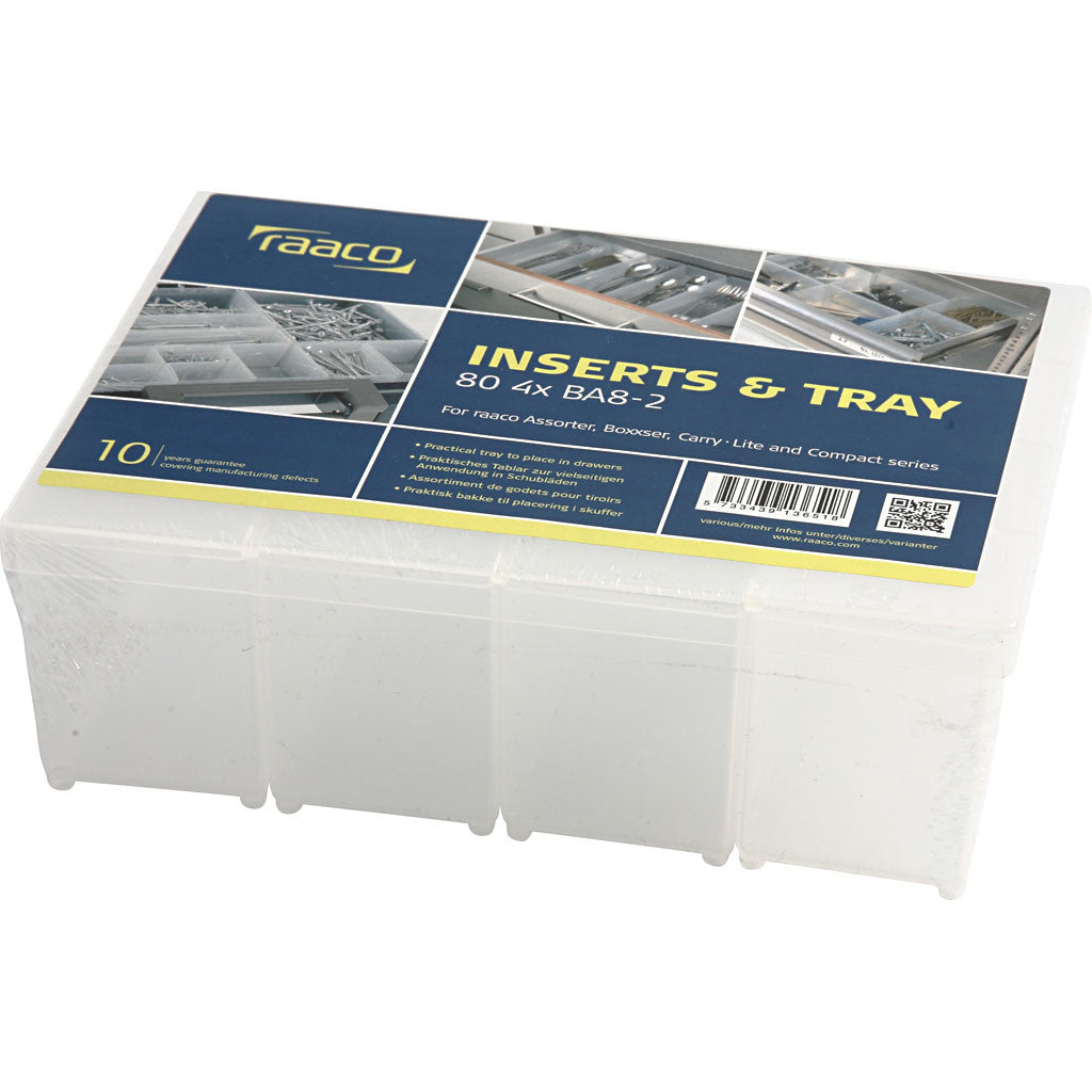 Raaco lådinsats, nr. BA8-2, H: 80 mm, stl. 157x55 mm, 4 st./ 1 förp. [HOB-13412]