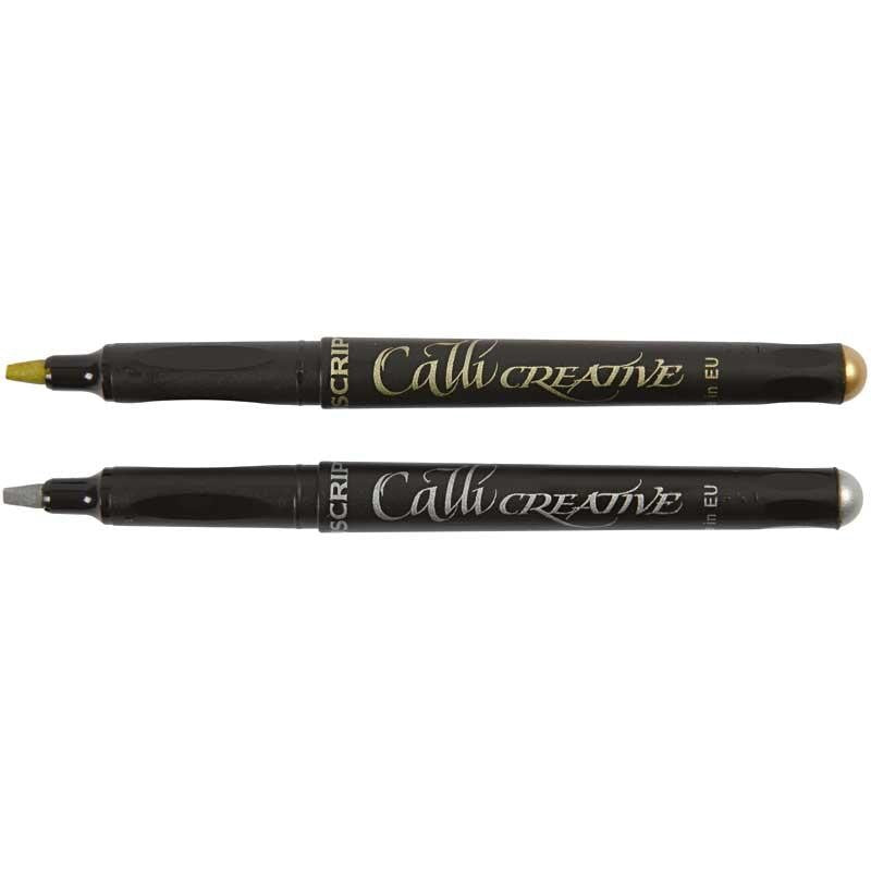 Kalligrafipennor, Tusch, tjocklek 2.4 mm, 2 st./ 1 förp. [HOB-14198]