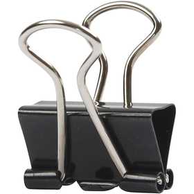 Clips, B: 19 mm, svart, 40 st./ 1 förp. [HOB-14208]