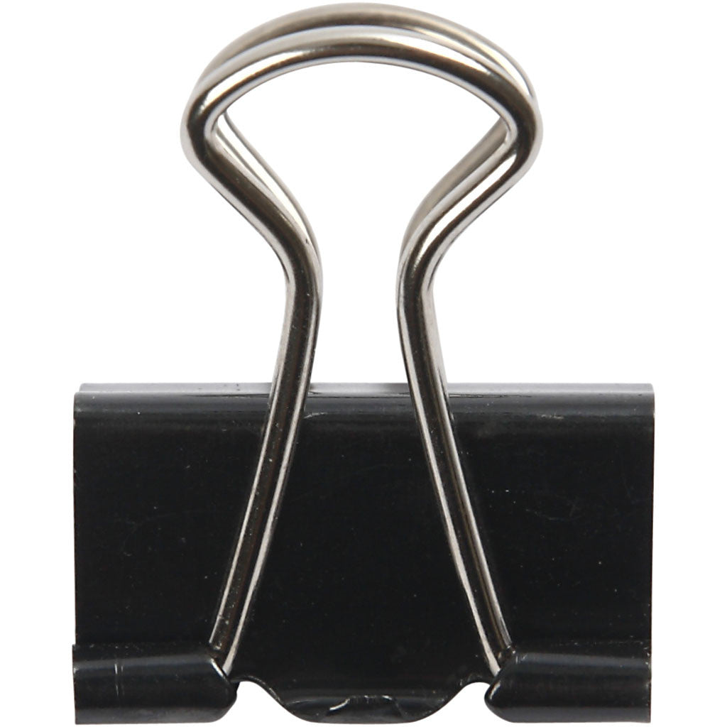 Clips, B: 19 mm, svart, 40 st./ 1 förp. [HOB-14208]